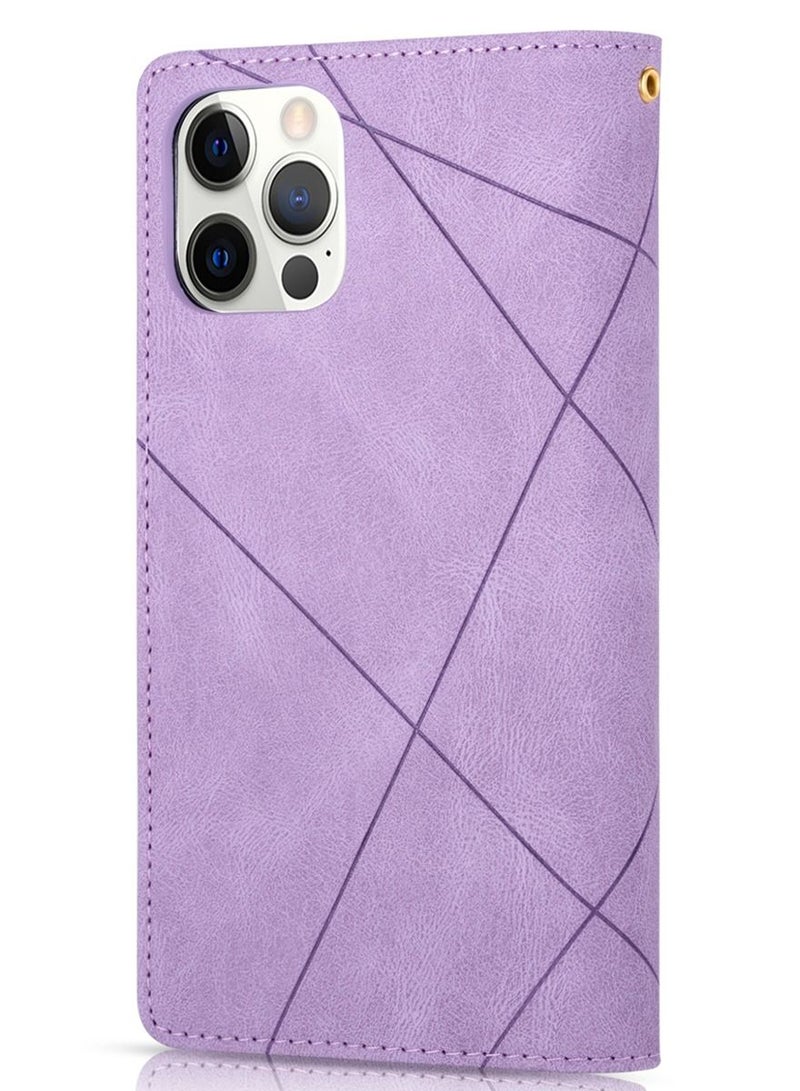 Suteni Flip Cover Leather Protective Hidden Card Slots Phone Case for iPhone - Image 2