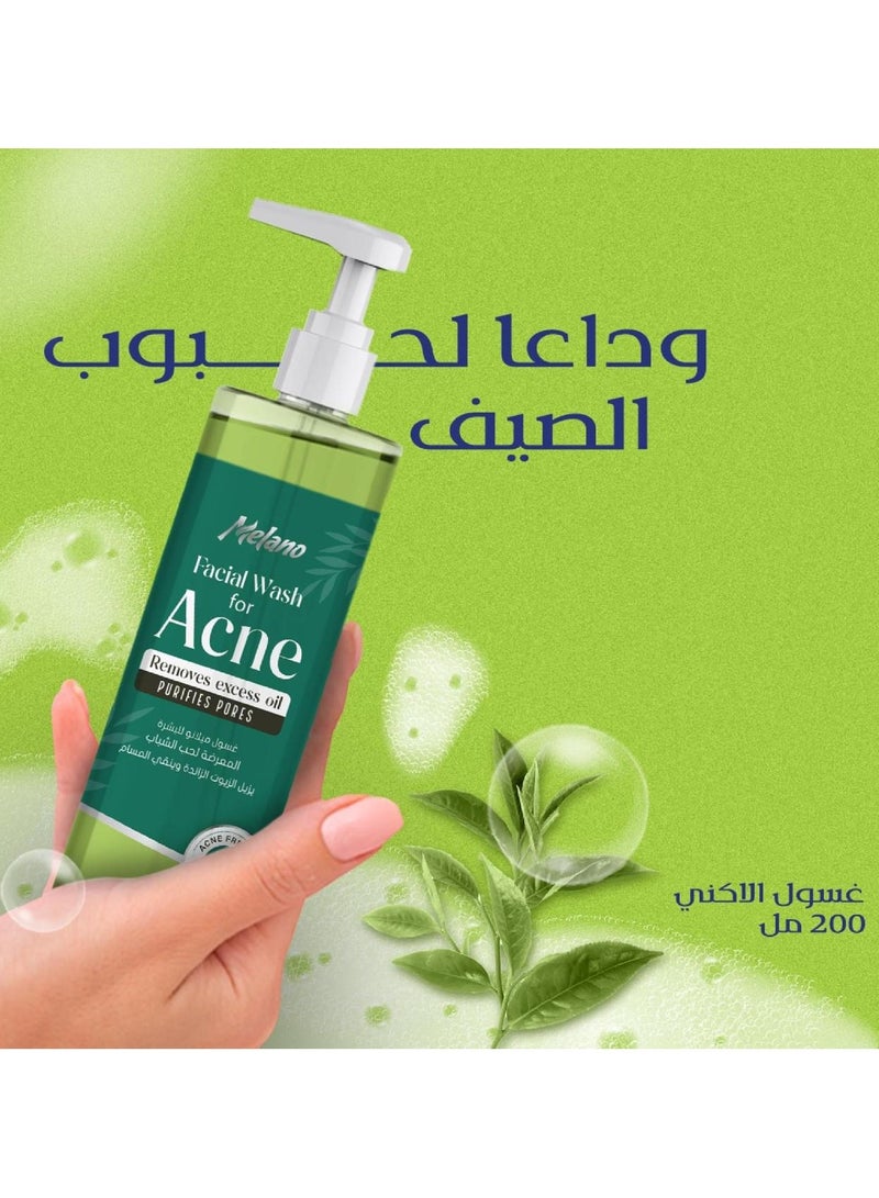 MELANO Melano Facial Wash For Acne 200 ml - Image 4