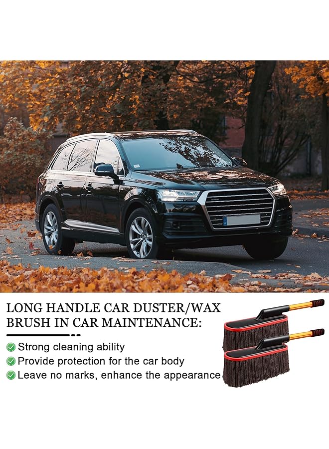 KASTWAVE 1 Pack Long Handle Car Duster, Extendable Car Duster Exterior Scratch Free Car Cleaning Tool, Soft Microfiber Car Dust Brush For Truck, Suv, Vehicles And Home Cleaning (Coffee) - Image 5