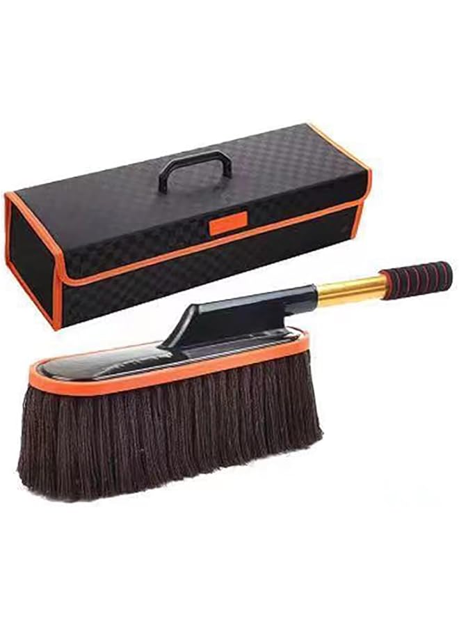 KASTWAVE 1 Pack Long Handle Car Duster, Extendable Car Duster Exterior Scratch Free Car Cleaning Tool, Soft Microfiber Car Dust Brush For Truck, Suv, Vehicles And Home Cleaning (Coffee) - Image 1