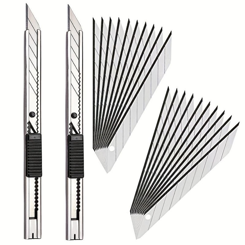 24pcs Stainless Steel Utility Knife Blades For Craft Office Home Cut - Image 1