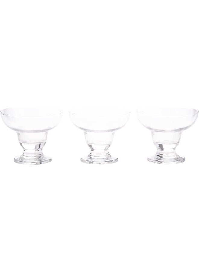 AKDC AKDC Margarita Ice Cream Cup 3Pcs L(11CM) XW(11CM) XH(9CM) transparent  - Image 1