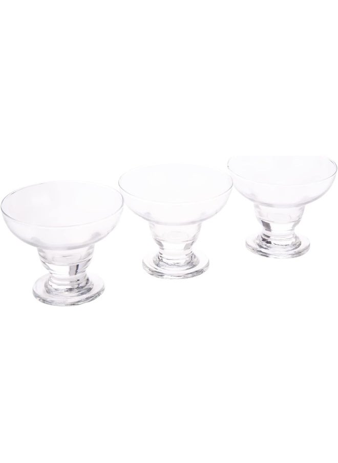 AKDC AKDC Margarita Ice Cream Cup 3Pcs L(11CM) XW(11CM) XH(9CM) transparent  - Image 2