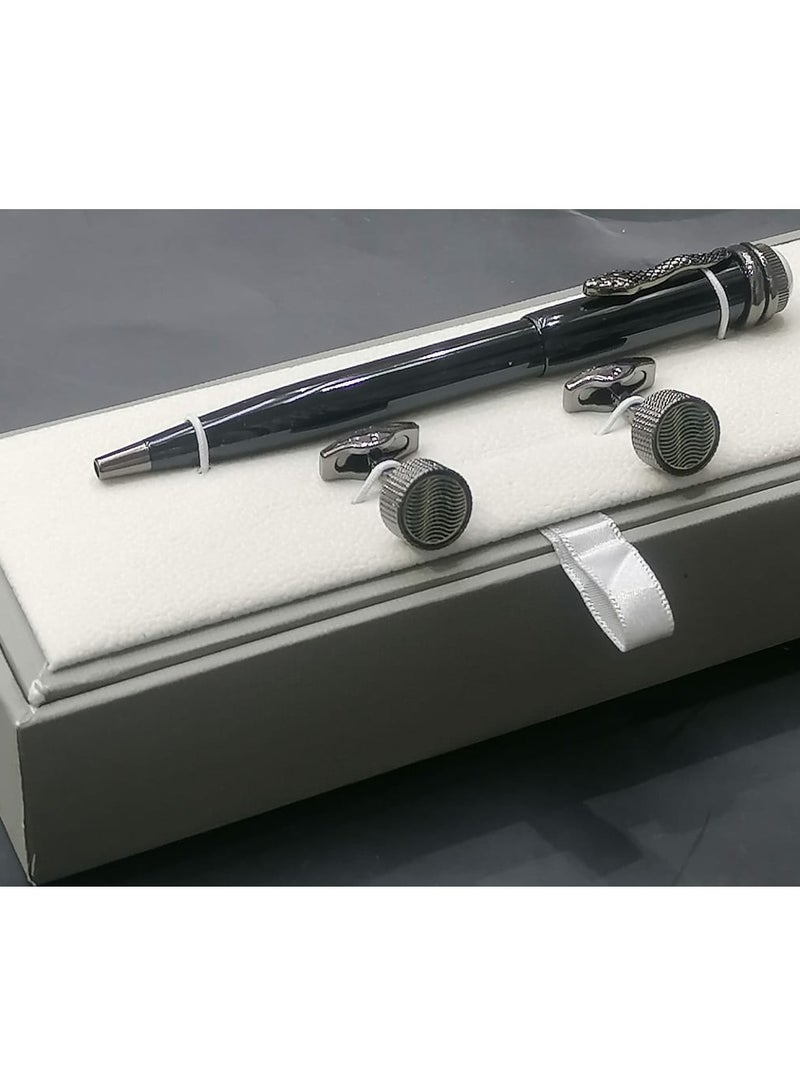 A -class pen and cufflink set for men