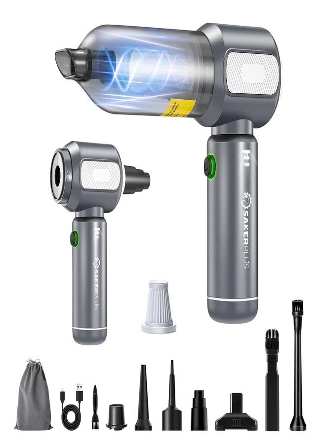SakerPlus Car Vacuum Cleaner- SW106 (Metal Grey) - Image 1