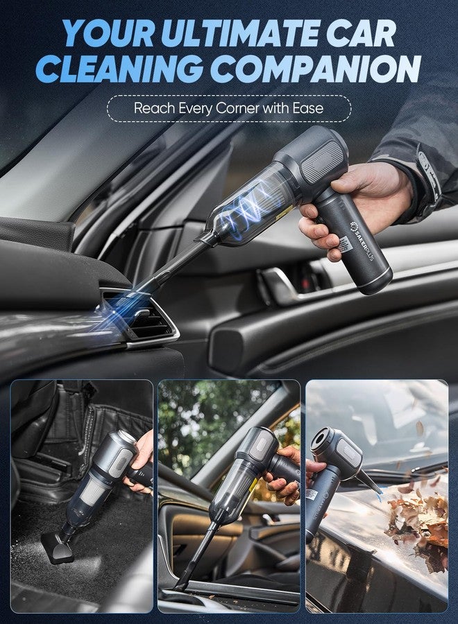 SakerPlus Car Vacuum Cleaner- SW106 (Metal Grey) - Image 5