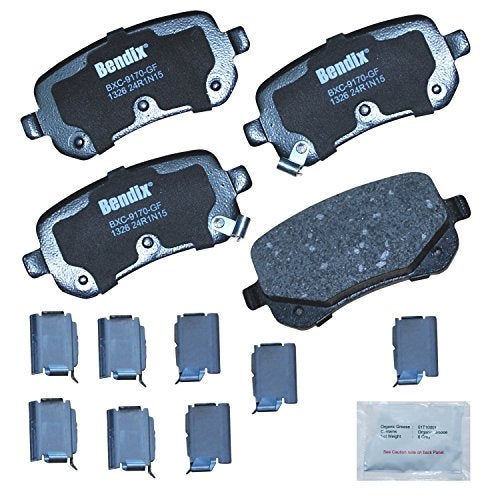 Bendix Priority1 CFC1326 Ceramic Rear Brake Pads for Chrysler Town & Country 2012-2008, Dodge Grand Caravan 2012-2008, Journey 2012-2009, Ram C/V 2012, Volkswagen Routan 2012-2009 - Image 1
