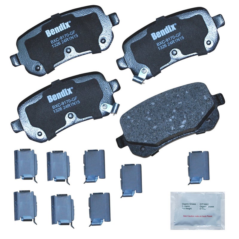 Bendix Priority1 CFC1326 Ceramic Rear Brake Pads for Chrysler Town & Country 2012-2008, Dodge Grand Caravan 2012-2008, Journey 2012-2009, Ram C/V 2012, Volkswagen Routan 2012-2009 - Image 5