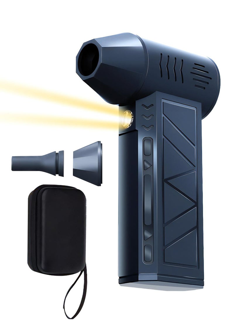 LKTOCAFT - Portable Mini Jet Air Blower with Flashlight, Electric Air Duster 4 Adjustable Speed Mode, 130000 RPM Powerful Jet Dry blower for Clean the Car, Keyboard, PC Case - Image 1