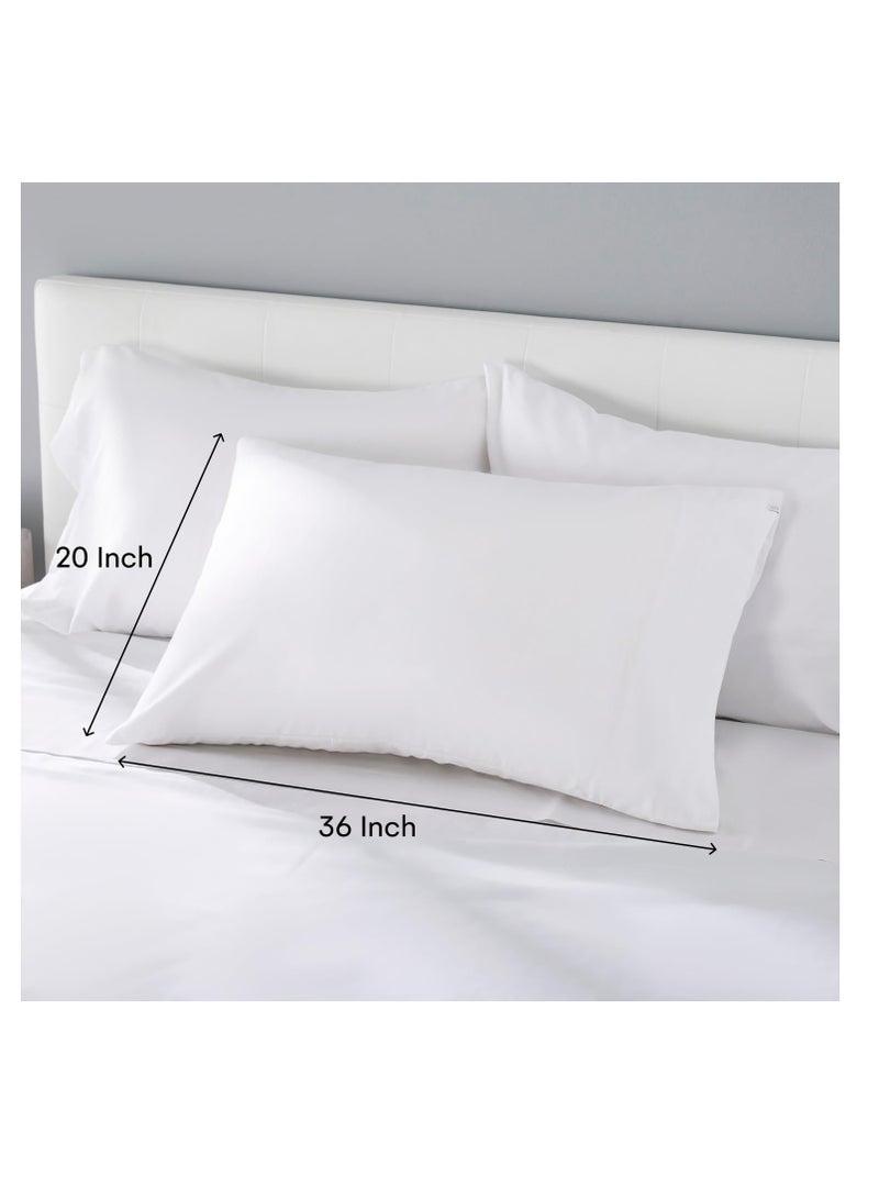 Silvon Silvon Premium Pillow case for Acne Prone Skin-Silver Infused Smart Fabric -No Odor and Acne-Causing Bacteria - Breathable & Ultra Soft Supima Cotton (Standard, White)  - Image 3