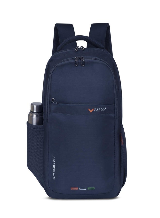 FABCO S-210 Backpack Bag for Men and Women with 3 Compartments, Laptop Sleeve and Organizer Pocket, Soft Padded Back School College Office Travel Backpack Blue Color - Image 1