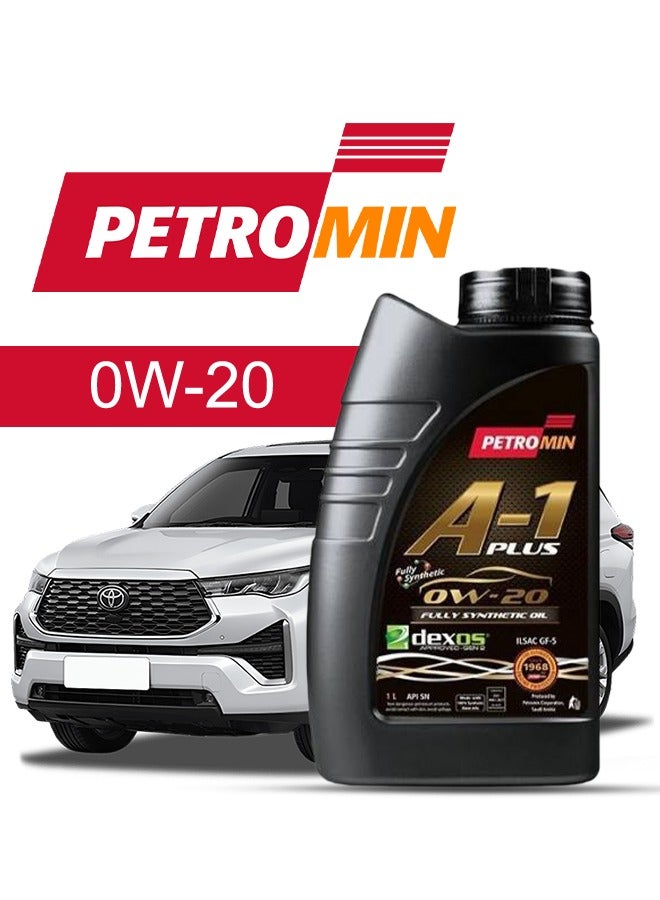 Petromin Engine Oil – For TOYOTA Innova V4 2024 - 2004, 6 Liter,  0w20 Petromin - With Engine Oil Filter - 2004 2005 2006 2007 2008 2009 2010 2011 2012 2013 2014 2015 2016 2017 2018 2019 2020 2021 2022 2023 2024
