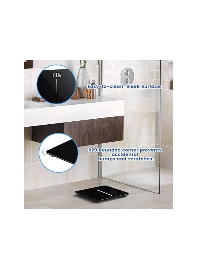 PROMASS Bathroom Scale for Body Weight, Body Scale with Bright LED Display,Weighing Scale for People, Most Accurate to 0.1lb, 400 lbs/180kg Capacity - Image 5