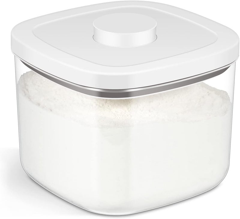 TBMAXS Airtight Rice Container 10 Lbs, Clear Plastic Food Storage Container Bin For Flour Sugar, Dry Food Holder with Easy Locking Lid for Kitchen Pantry Organization and Storage - Image 1
