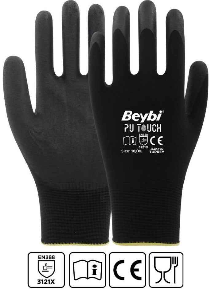 Beybi Pu Touch Precision Assembly Work Gloves Size 10 - 288 Pairs  - Image 1