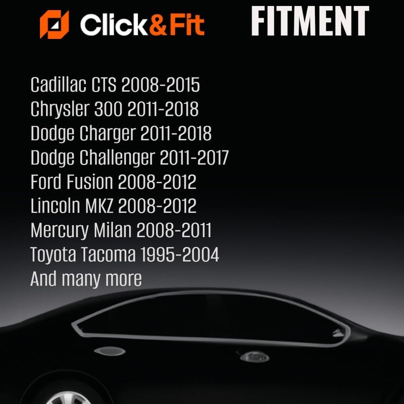 Click&Fit فوهات غسيل الزجاج الأمامي Click&Fit 2PCS - Image 2