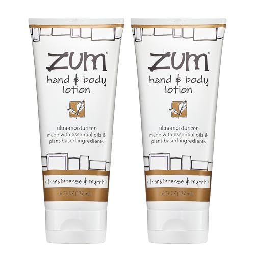 Zum Indigo Wild Hand Body Lotion Natural Hand Lotion for Dry Hands Body Lotion for Women Men Body Moisturizers Include Shea Butter Frankincense Myrrh Scent 6 fl oz 2 Pack - Image 1