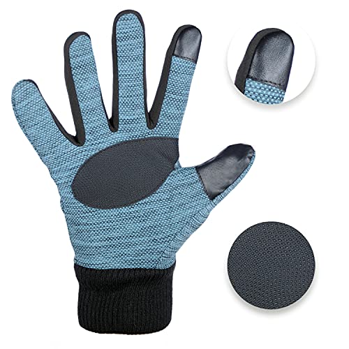 ZaySoo Men's Racing Gloves for Bikers Dust Protection (Blue) - Image 4