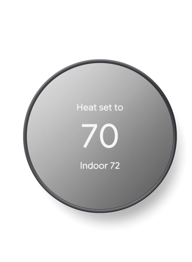Google Smart Thermostat for Home - Programmable Wifi Thermostat - Charcoal - Image 1