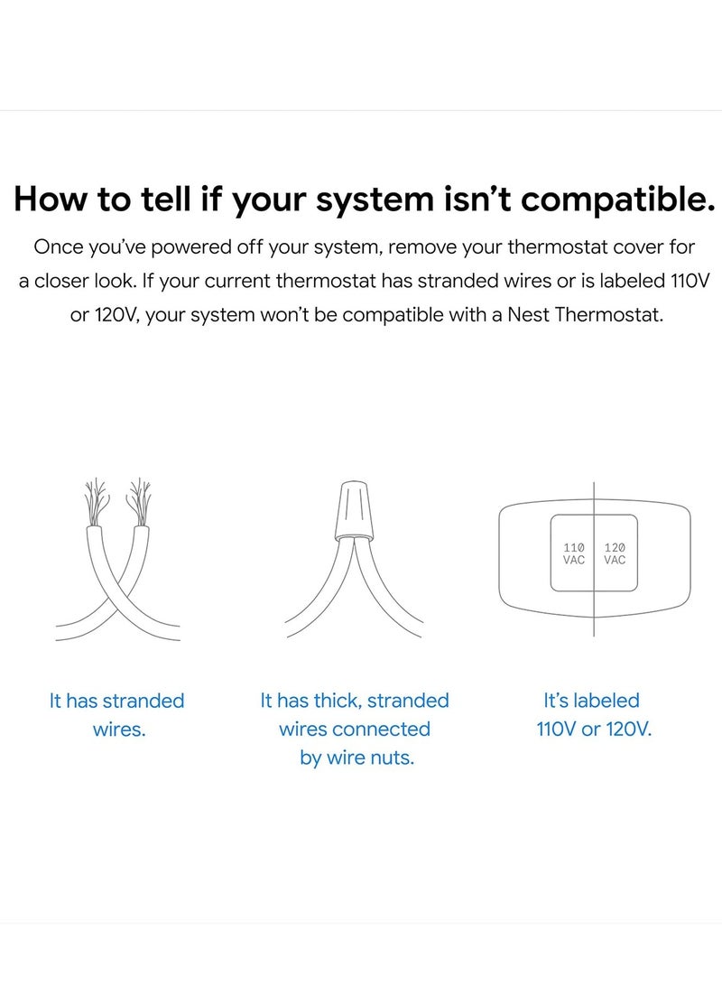 Google Smart Thermostat for Home - Programmable Wifi Thermostat - Charcoal - Image 3