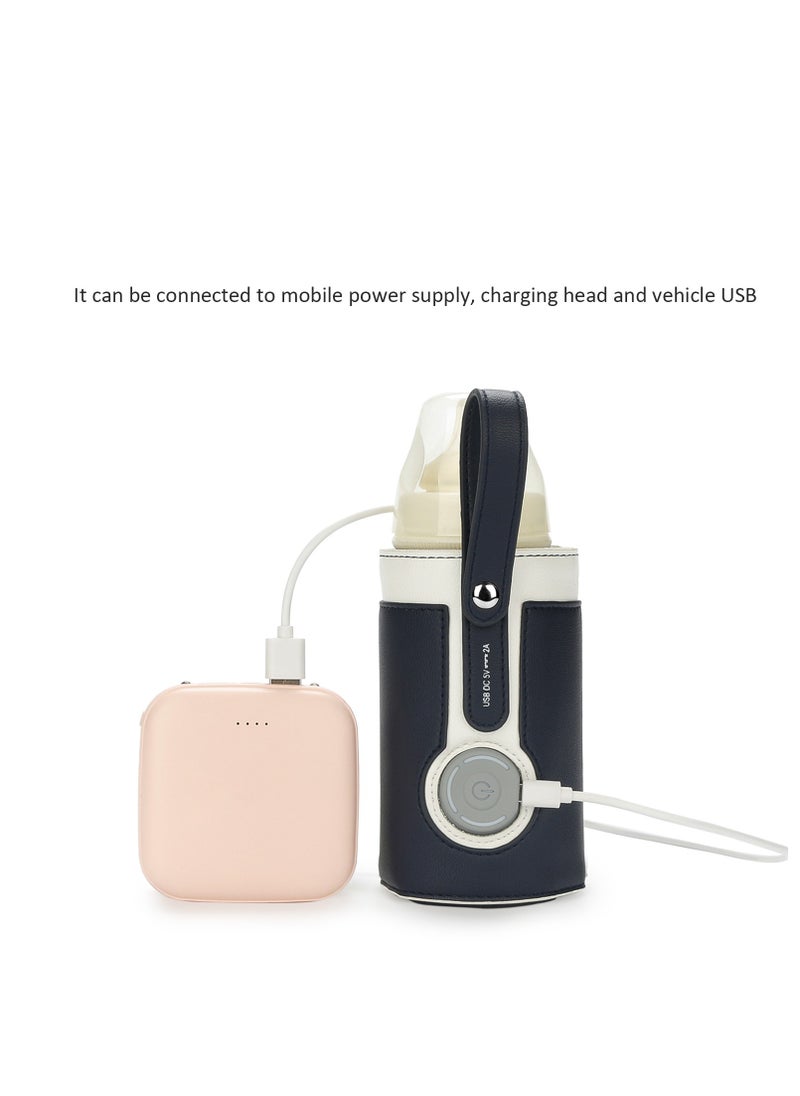 Generic 1 Pcs Portable Bottle Warmer Warmer with 2A USB Wall Charger 3 Temperature Control Baby for Breastmilk Or Formula Travel and Other Outdoor Activities  - Image 3