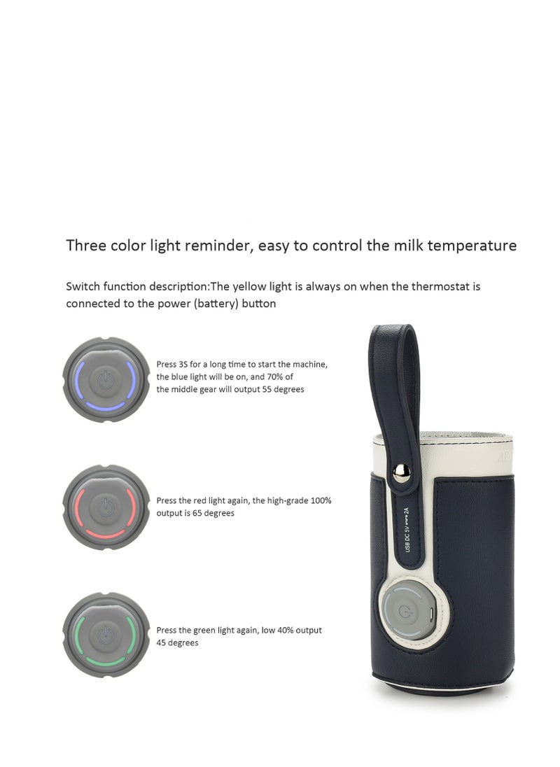 Generic 1 Pcs Portable Bottle Warmer Warmer with 2A USB Wall Charger 3 Temperature Control Baby for Breastmilk Or Formula Travel and Other Outdoor Activities  - Image 2