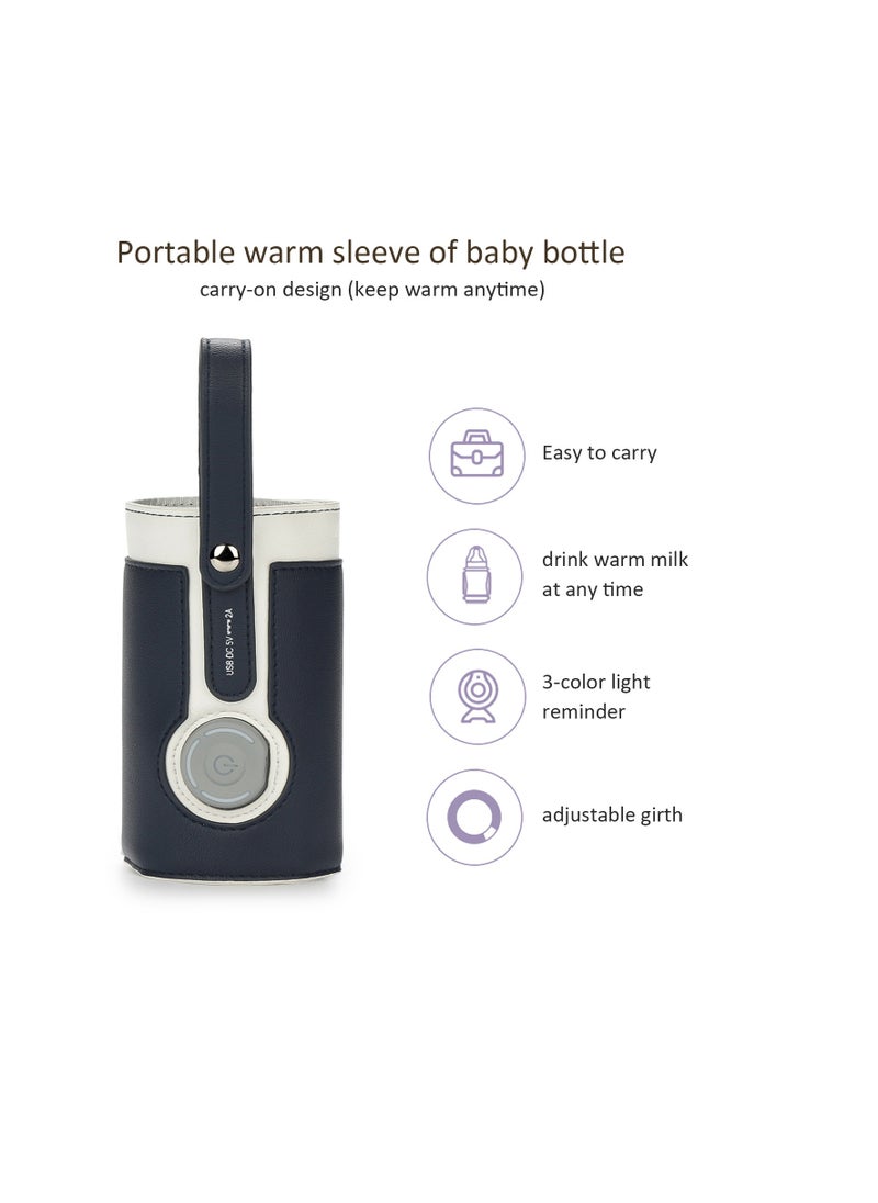 Generic - 1 Pcs Portable Bottle Warmer Warmer with 2A USB Wall Charger 3 Temperature Control Baby for Breastmilk Or Formula Travel and Other Outdoor Activities - Image 1