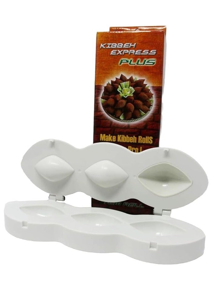 EXPRESS Quick Kibbeh Mold Maker, 7 cm, white, plastic - Image 3