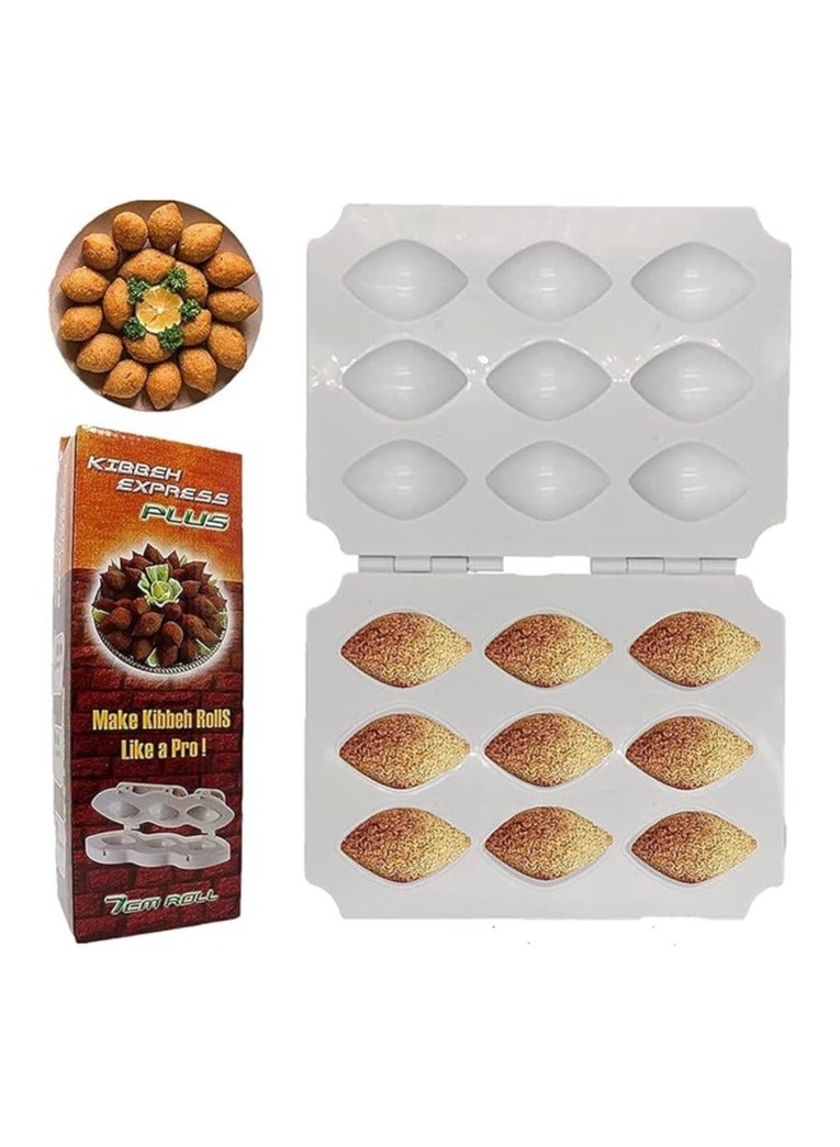 EXPRESS Quick Kibbeh Mold Maker, 7 cm, white, plastic - Image 4