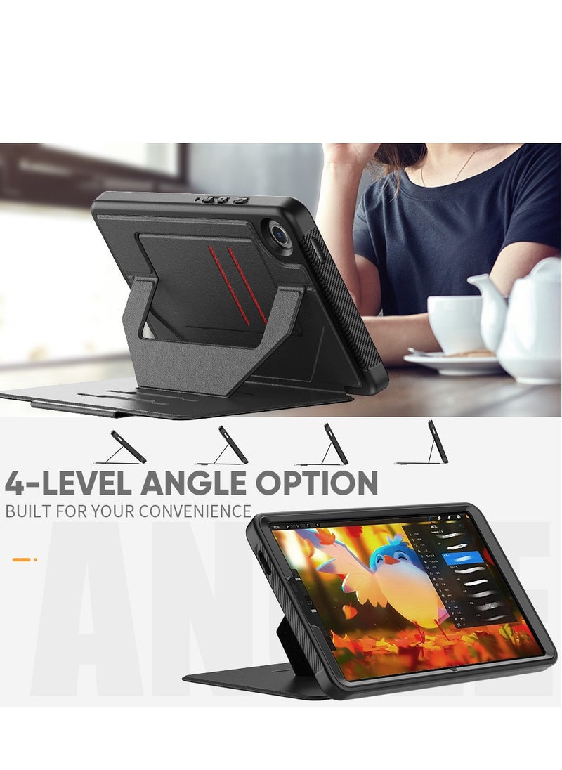 Generic - Compatible with Samsung Galaxy Tab A9 Plus 11(SM-X210/X216/X218) Flip Sleep Stand Tablet Case Silicone PC Drop Bag - Image 1