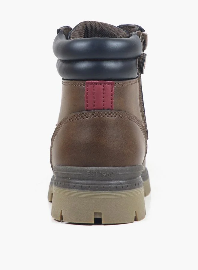 جاب Boys Range Lace-Up Ankle Boots