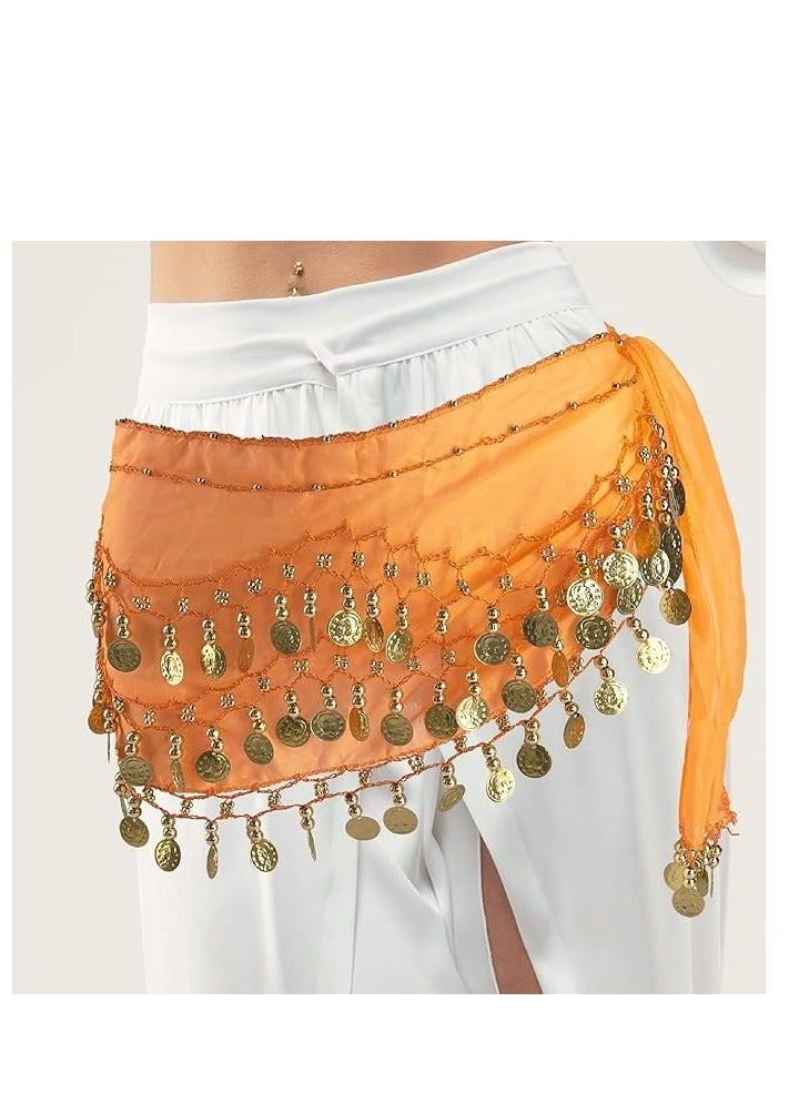Women's Belly Dancing Belt Colorful Waist Chain Belly Dance Hip Scarf Belt - Image 2