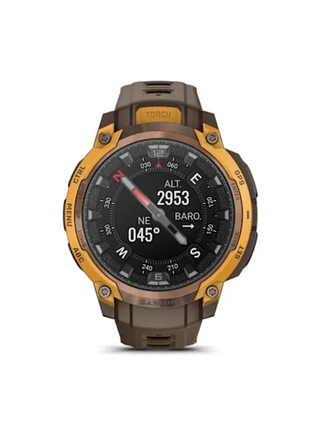 Garmin Instinct Crossover AMOLED, Rugged Hybrid GPS Smartwatch with Analog Watch Hands and Bright AMOLED Display, Bronze/Sunburst with Cocoa Silicone Band Bronze - Image 4