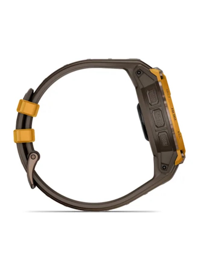 Garmin Instinct Crossover AMOLED, Rugged Hybrid GPS Smartwatch with Analog Watch Hands and Bright AMOLED Display, Bronze/Sunburst with Cocoa Silicone Band Bronze - Image 5