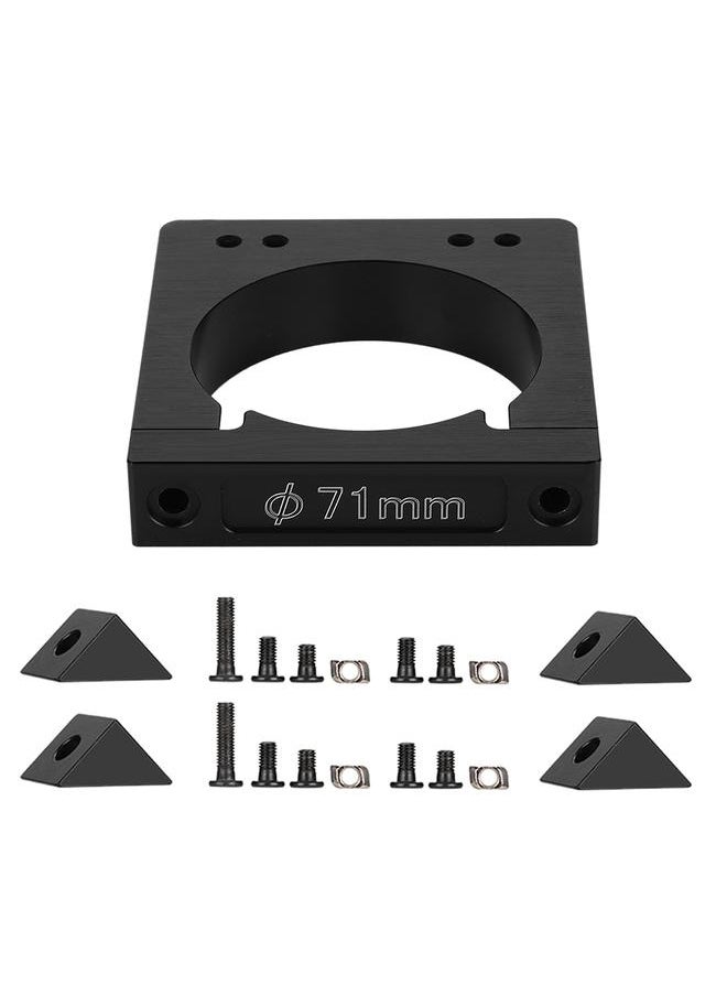 Thoraya 52/65/71mm Aluminum Oxide Shaft Spindle Motor Mount Kit for CNC Router Engraving Machine (71mm)  - Image 1