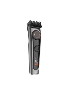 High-Precision Beard Trimmer with Digital Display - Black