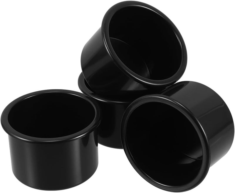 4 Pcs Plastic Car Cup Holder Insert Set, Recessed Beverage Can Holder with Flat Base for Rv, Yacht, Sofa, Truck, Automotive Interior Accessories - Image 1