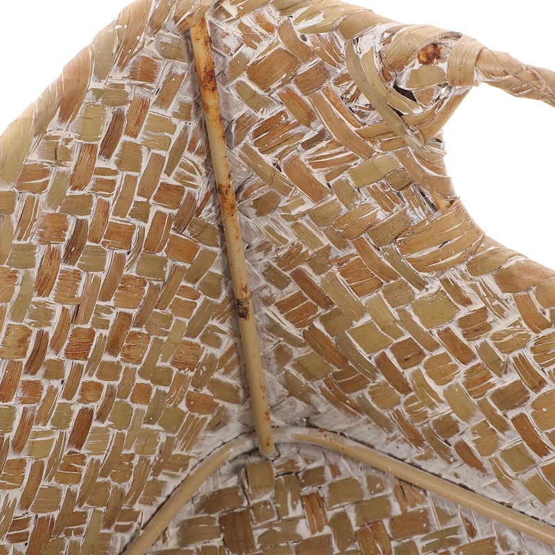 Light Straw Woven Bread Basket 30x20x10cm Multi Function Kitchen Storage Container - Image 5