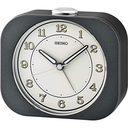 SEIKO Kyoda Bedroom Alarm Clock Metallic Black - Image 1
