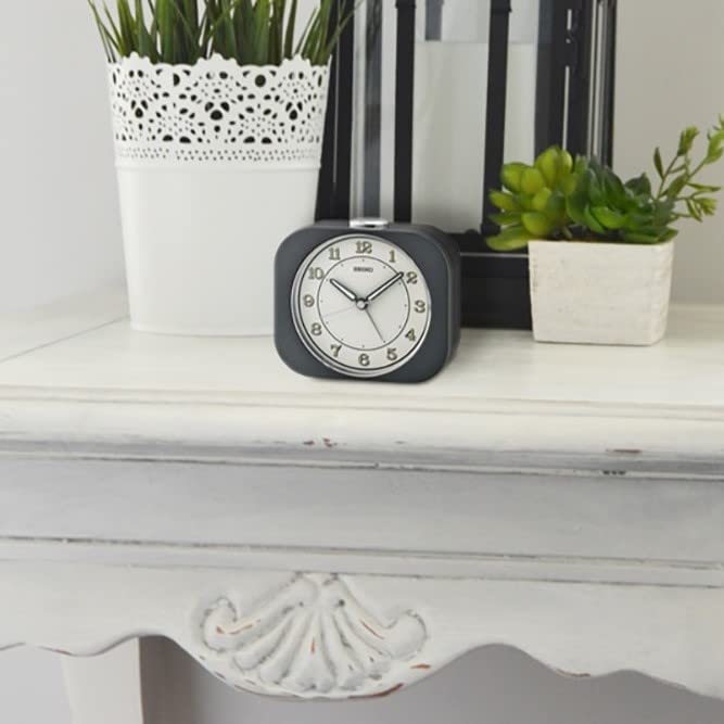 SEIKO Kyoda Bedroom Alarm Clock Metallic Black - Image 3