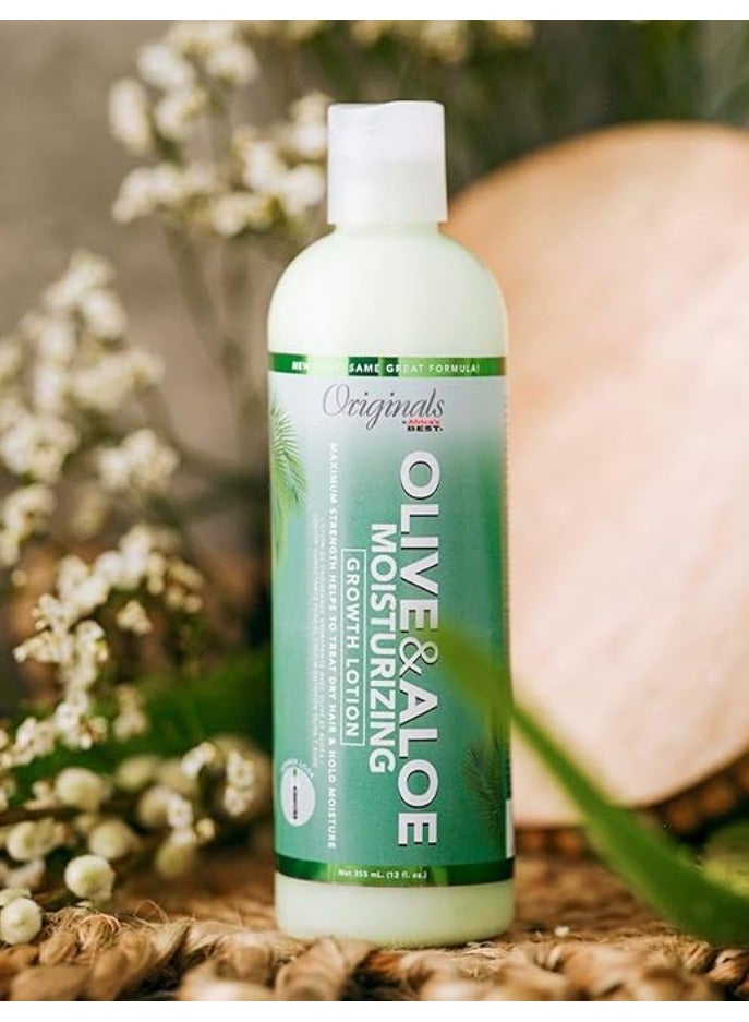 أفريكاز بست لوشن زيت الزيتون الأصلي بقوة قصوى 355 مل