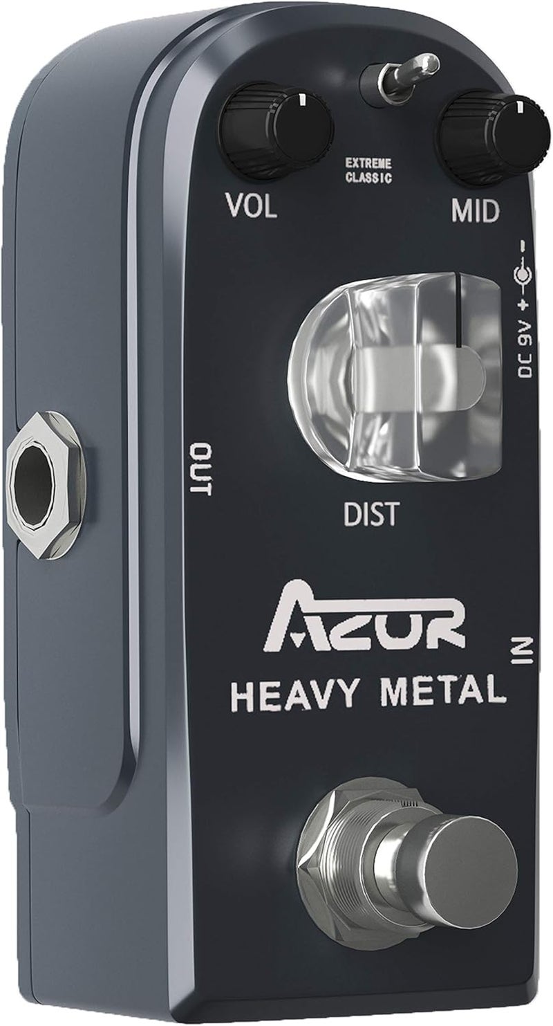 Azor Heavy Metal Distortion Guitar Pedal 3 Modes Effect Controls for Electric Guitar True Bypass - Image 4
