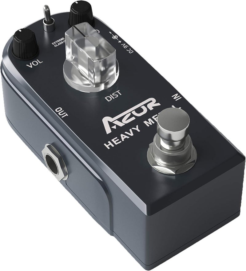 Azor Heavy Metal Distortion Guitar Pedal 3 Modes Effect Controls for Electric Guitar True Bypass - Image 1