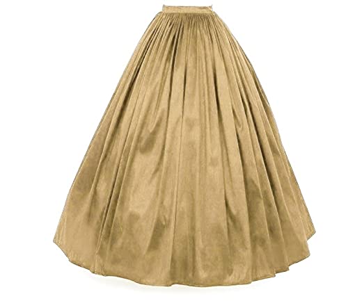 JANAK Women Silk Long Skirt (Golden) - Image 4