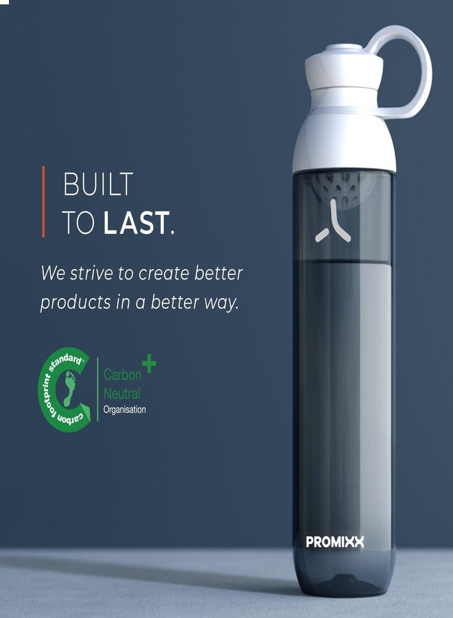 Promixx FORM Sports Water Bottle - Premium BPA Free Water Bottle for Fitness Sports & Outdoors - Sustainable Drinks Bottle with Measurement Markers and Leakproof Lid - 760ml / 26oz (Midnight Blue) - Image 5