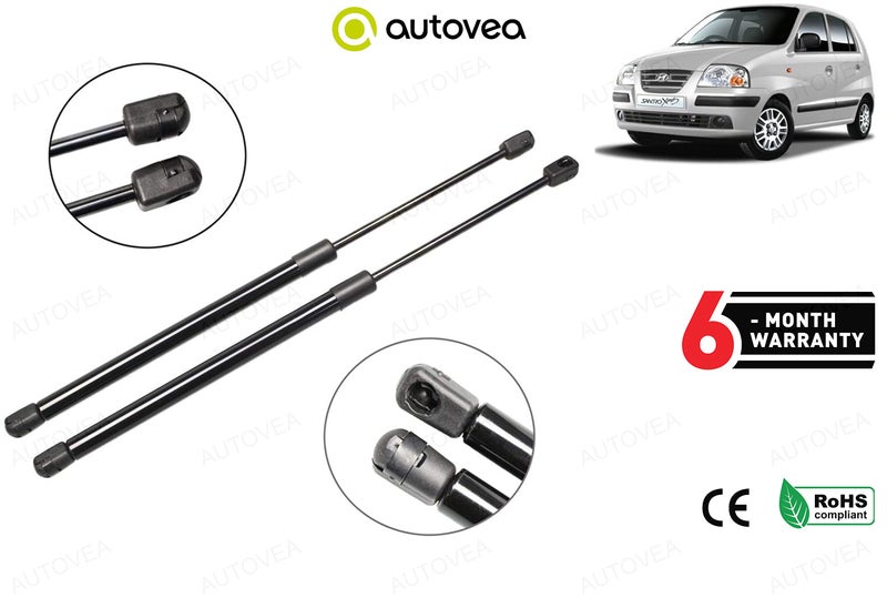 AUTOVEA Super Lift Rear Boot Struts | Shocker | Dicky-Diggi Shocker | Gas Spring | Set of 2 | Six Months Warranty | Compatible with Hyundai Santro Xing - Image 2