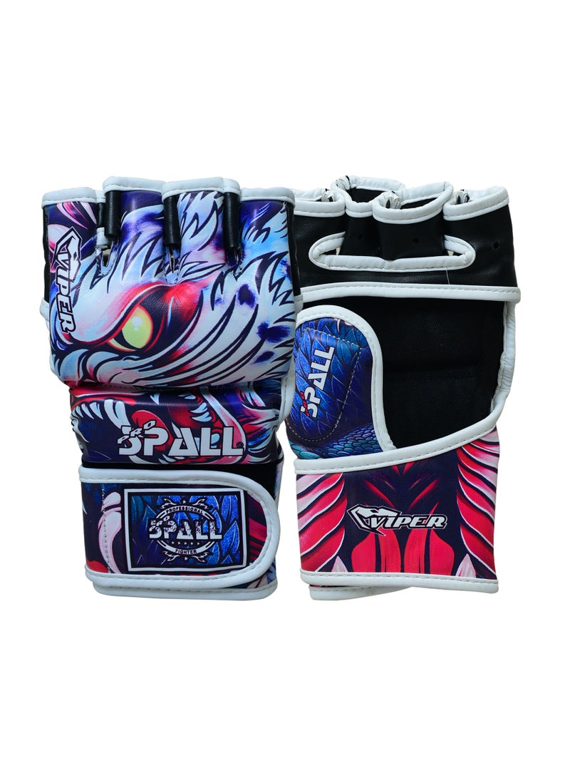Spall MMa Gloves Half Finger Grappling GLoves With Open Palms Punching Bag For Muay Thai Kickboxing Sparring Sanda Sparring Punching Bag Training And Combat-S/M - Image 3