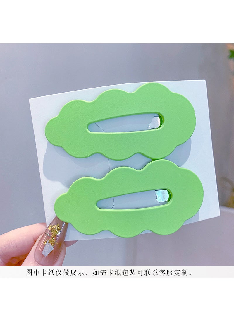 Generic Colorful Cartoon Cloud Hair Clip Kids 2024 1156B2 Green 2 