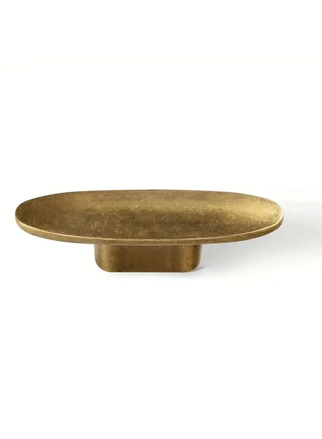 Retro Brass Cabinet Knobs 2 Pack Vintage Lever Handles With Mounting Screws - Image 2