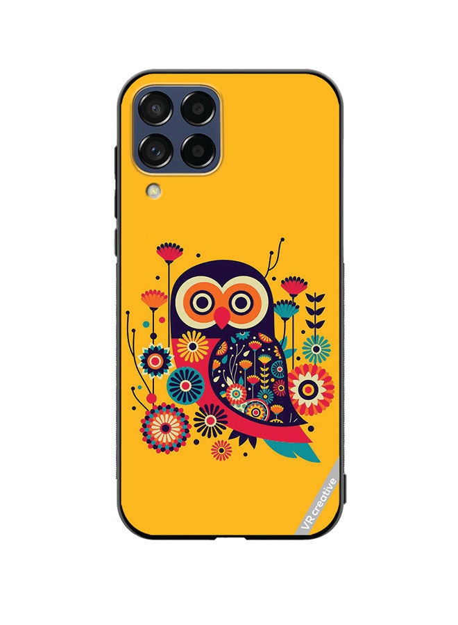 Protective Case Cover For Samsung Galaxy M12 Owl Illustrate Design Multicolour